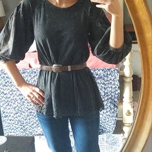 Vintage Leather Girl Scout Brownie Belt W 25-28